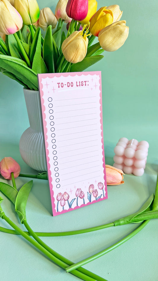 Tulips To-Do List Memo Pad