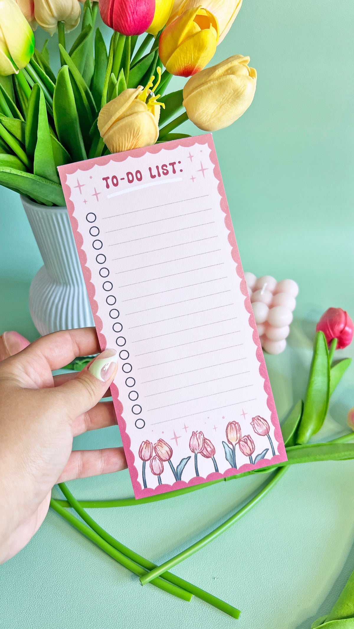 Tulips To-Do List Memo Pad