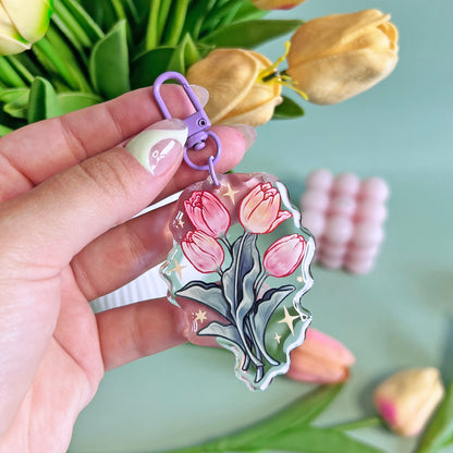 Tulips Acrylic Keychain