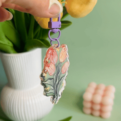Tulips Acrylic Keychain