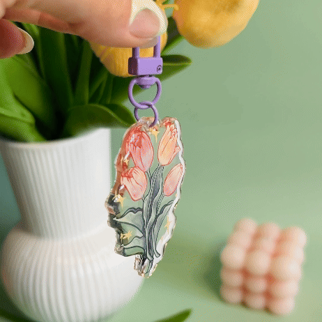 Tulips Acrylic Keychain