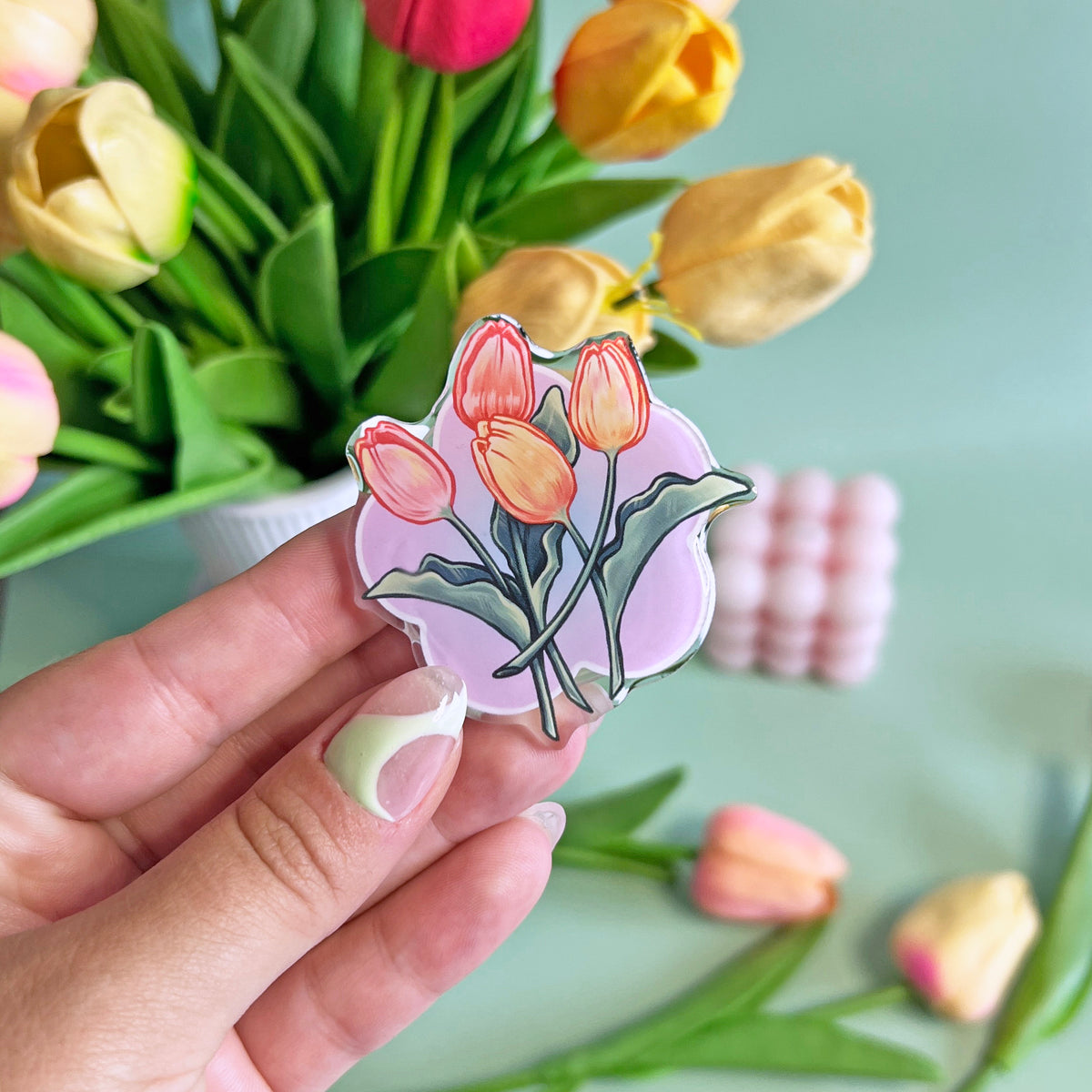 Tulips Phone Grip Holder