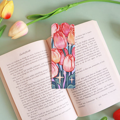 Tulips Die Cut Bookmark