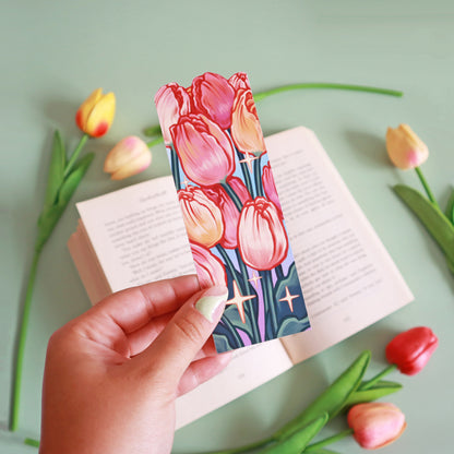Tulips Die Cut Bookmark