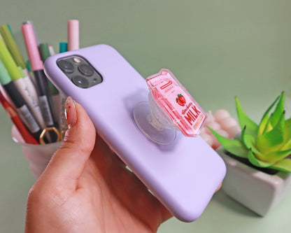 Strawberry Milk Phone Grip