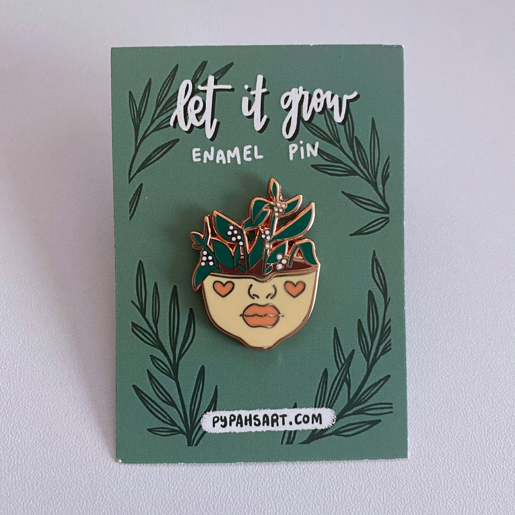 "Let It Grow" Enamel Pin