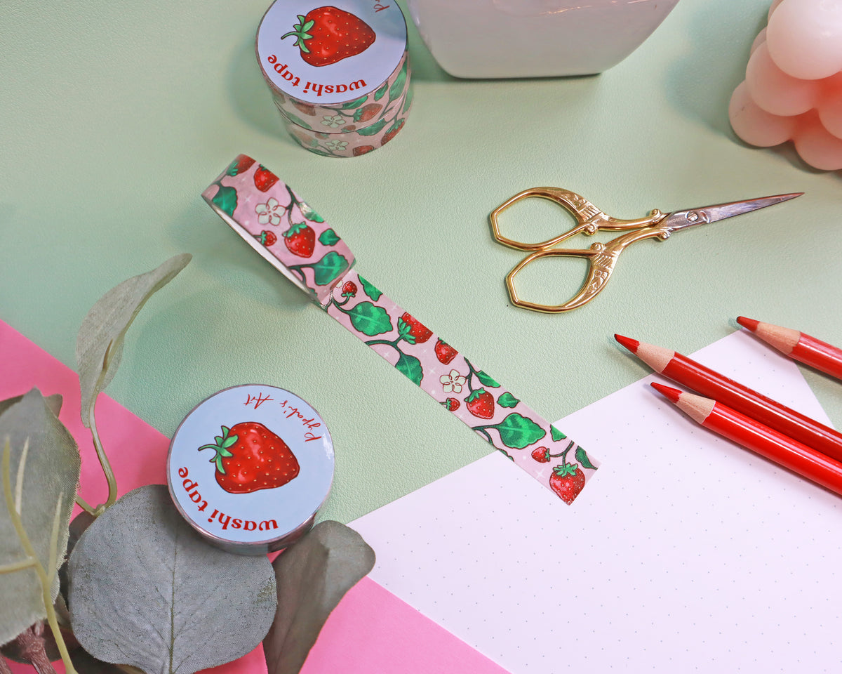 Strawberries Washi Tape