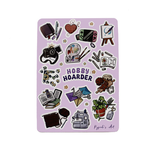 Hobby Hoarder Sticker Sheet