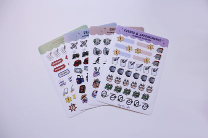 Chores Planner Sticker Sheet