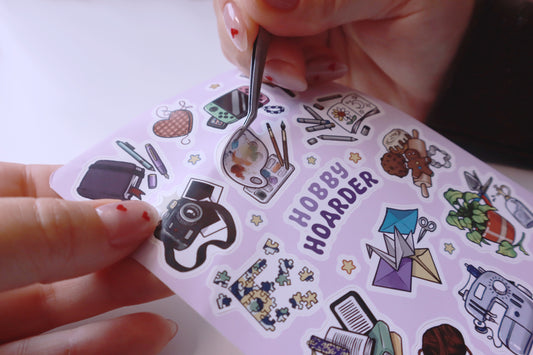 Hobby Hoarder Sticker Sheet