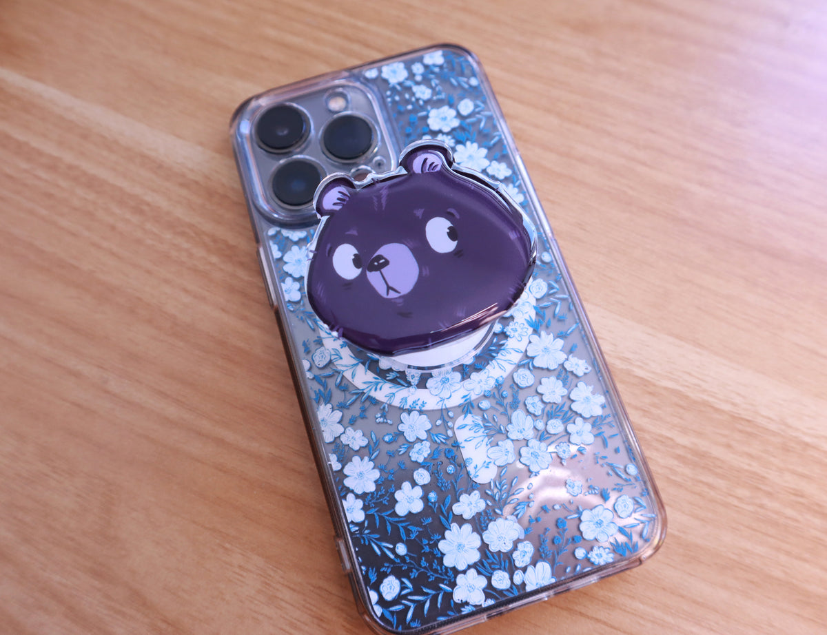 Judgy Bear Acrylic Phone Grip