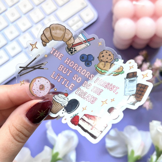 'Little Treats' Transparent Vinyl Sticker