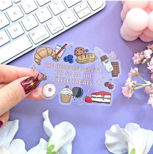 'Little Treats' Transparent Vinyl Sticker