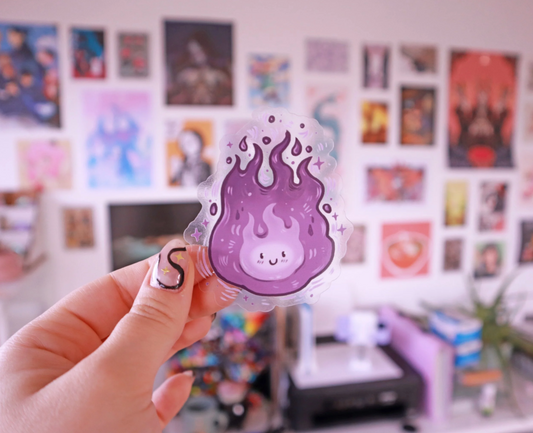 Whispy Friend Transparent Vinyl Sticker
