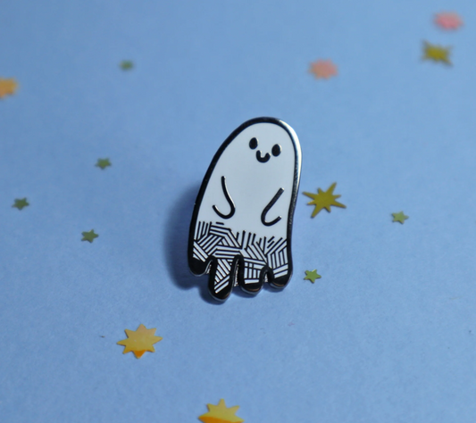 Ghost Friend Enamel Pin