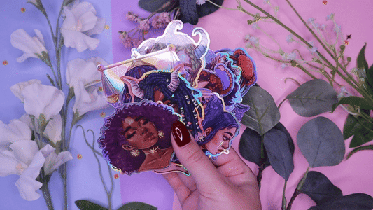 Zodiac Goddesses Holographic Stickers